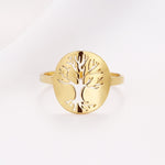 Gold tree of life ring nz