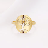Gold tree of life ring nz