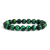 Green tiger eye bracelet 10 mm / 17 cm nz