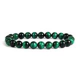 Green tiger eye bracelet 8 mm / 17 cm nz