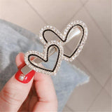 Hair clip with two hearts nz