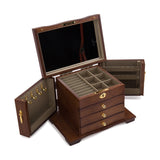High-quality designer jewellery box Dark brown nz