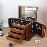 High-quality designer jewellery box Light brown nz