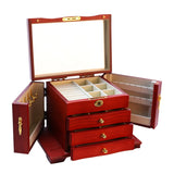 High-quality designer jewellery box Red nz