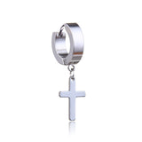High quality Men’s cross earring Silver nz