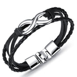 Infinity braided leather bracelet nz