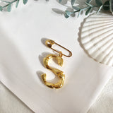 Initial brooch S nz