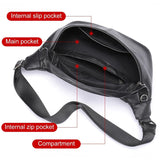 Large black men’s waist bag nz