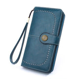 Large faux leather wallet Blue nz