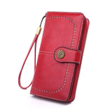 Large faux leather wallet Red nz