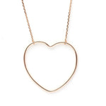 Large heart necklace Gold nz