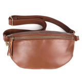 Large minimalist women’s bum bag Brown nz