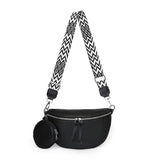 Leather bum bag for women Black nz