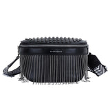 Leather bum bag women Black nz