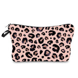 Leopard print makeup bag Pink nz