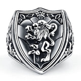Lion crest signet ring nz