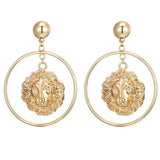 Lion hoop earrings nz