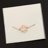 Lotus anklet Rose gold nz