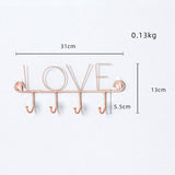 Love wall key holder Pink nz