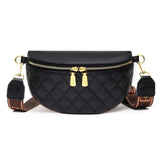 Luxurious leather bum bag Black nz