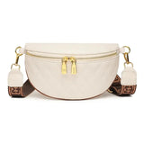 Luxurious leather bum bag White nz