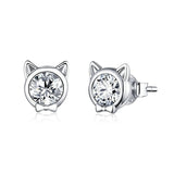 Luxury cat zirconia earrings nz