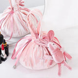 Makeup Bag with Zip Closure Pink 1 nz