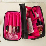 Makeup brush case Black + pink nz