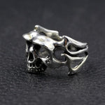 Men’s silver biker ring nz