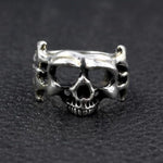 Men’s silver biker ring nz