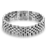 Men’s steel chain bracelet Silver nz