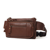 Men’s vintage leather bum bag Brown nz