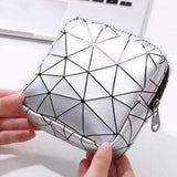 Mini makeup bag Silver nz