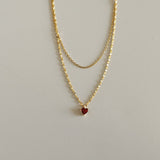 Minimalist heart necklace nz