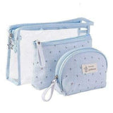 Minimalist makeup bag Sky blue nz