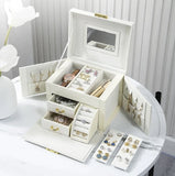 Mirrored Jewelry Box White nz