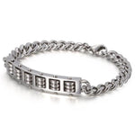 Modern chain bracelet Silver / 19 cm nz
