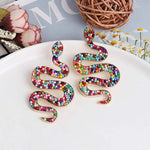 Multicolour snake earrings nz