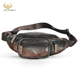 Multifunctional waist bag for men Dark brown nz