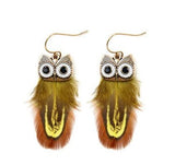 Owl feather earrings nz