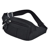Oxford fabric waist bag Black nz