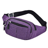 Oxford fabric waist bag Purple nz