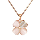 Pink clover necklace nz