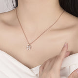 Pink clover necklace nz