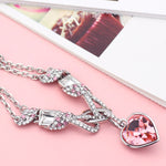 Pink heart charm bracelet Type nz