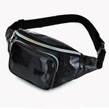 Reflective design bum bag Black nz