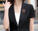Rhinestone brooch Gold nz