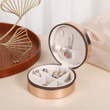 Round Jewellery Case Golden nz