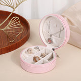 Round Jewellery Case Pink nz