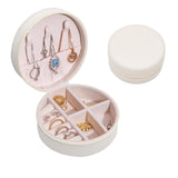 Round Jewellery Case White nz